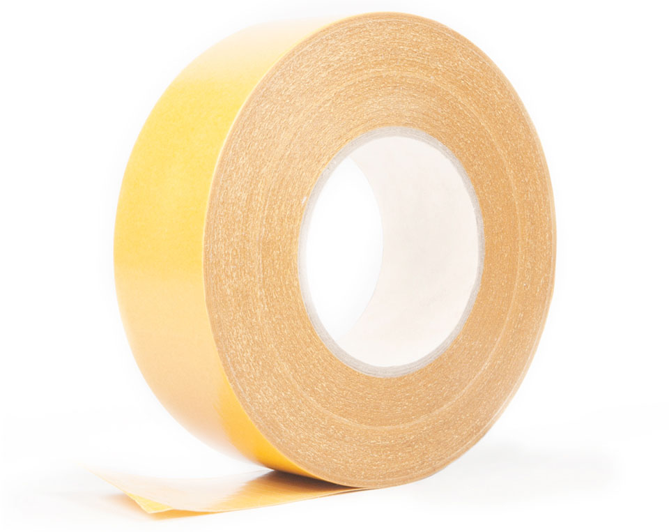 Double-sided tapes with </br> Fabric support